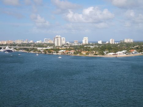 View of Fort Lauderdale in Florida