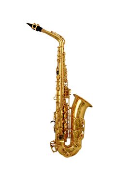 Saxophone isolated on white background