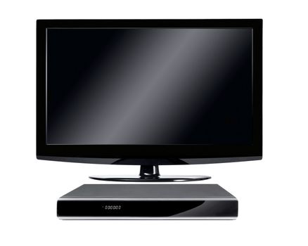 Modern LCD TV with DVD player