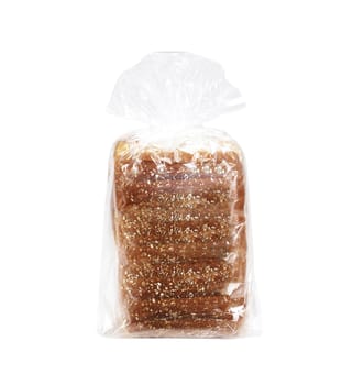 Bread packaging. Isolated