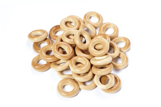 Culinary product Bagels. Isolated on a white background
