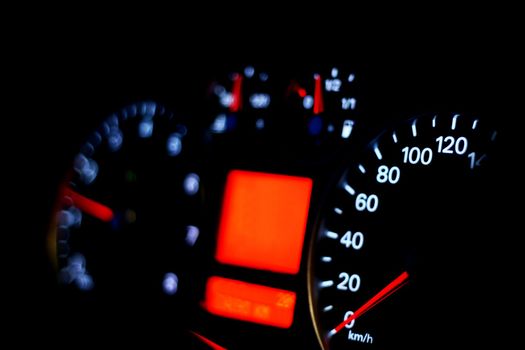 Speedometer of a car