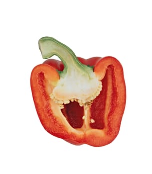 sweet pepper isolated on white background