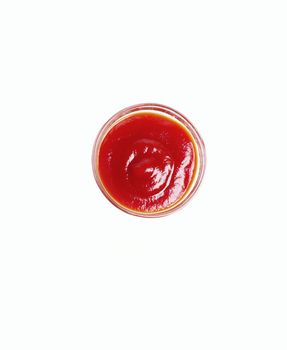 tomato sauce in glass bowl