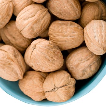 Walnuts in closeup
