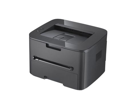Laser printer on the white background