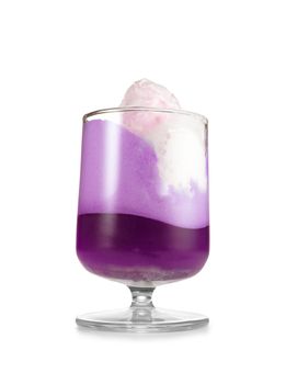 alcoholic cocktail in a tall glass