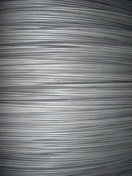 close up of steel wire