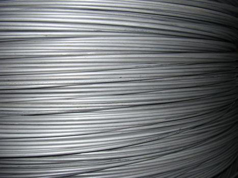 close up of steel wire