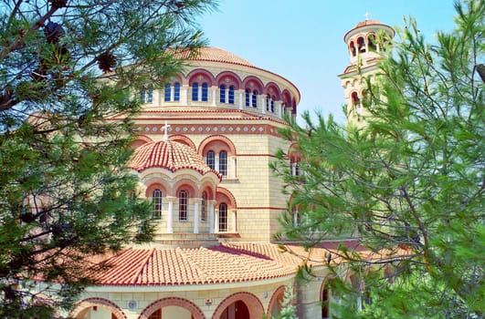 Church of Saint Nektarios monastery at Aegina island