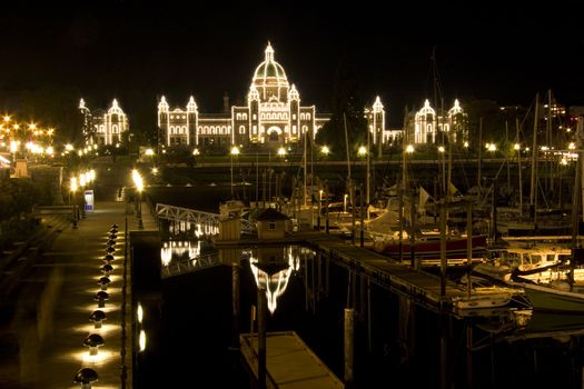 Night scape of  Victoria
British Columbia,
Canada