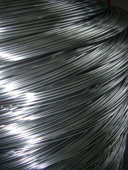 close up of steel wire