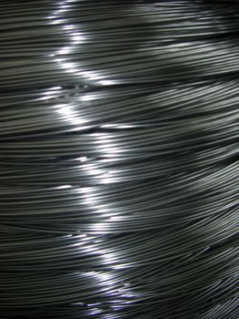 close up of steel wire