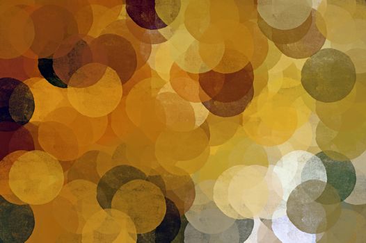 Circles background illustration. Brush painted impressionist abstract spherical shapes.
