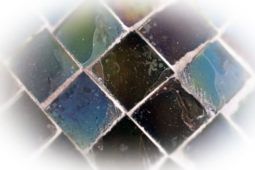 Square pieces colorful glass texture. Abstract background.
