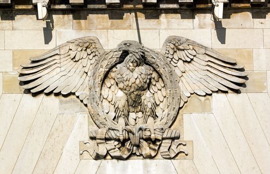 Imperial eagle of the bridge of Iena (Paris France)