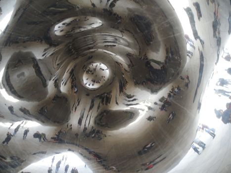 Chicago Bean in millennium park.