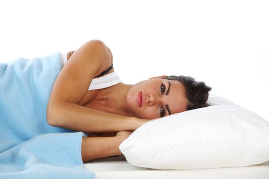 beauty woman sleep on the pillow