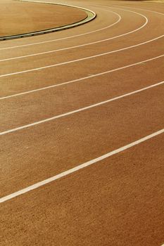 Abstract view of a running track