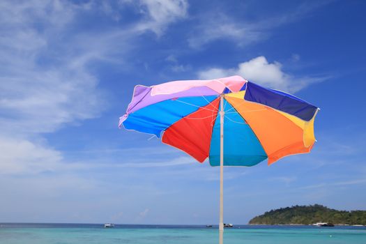 Beach furniture set in Lipe island, Thailand