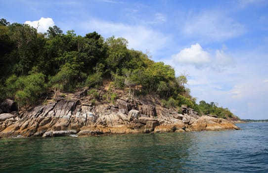 Small Island with Beautiful Sea