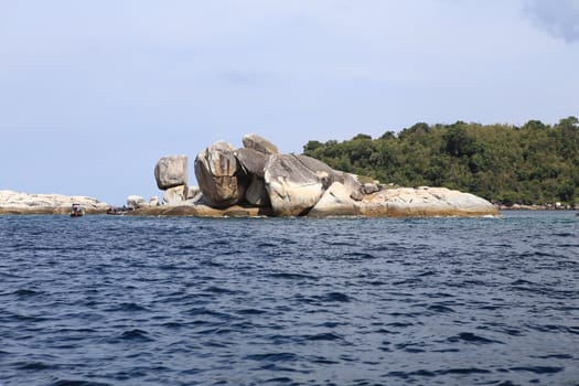 Large stone arch stack at Andaman sea near Koh Lipe, Thailand