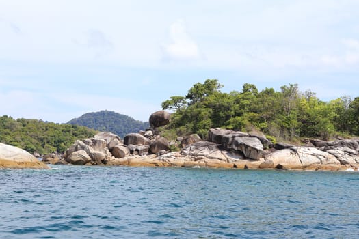 Large stone arch stack at Andaman sea near Koh Lipe, Thailand