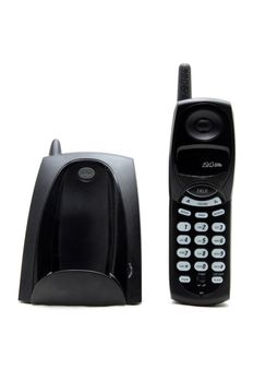 black cordless telephone