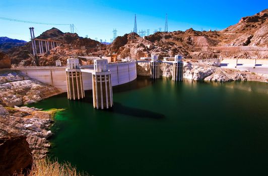 Hoover dam.Arizona and Nevada, USA