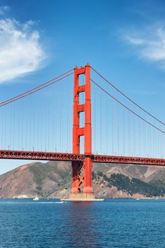 part of famous Golden Gate Bridge, San Francisco