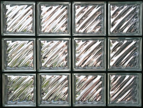 Pattern of Glass Block Wall