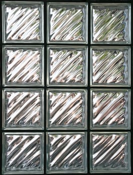 Pattern of Glass Block Wall
