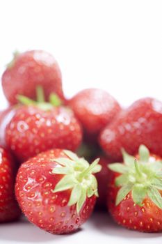 Fresh Strawberries on isolated background