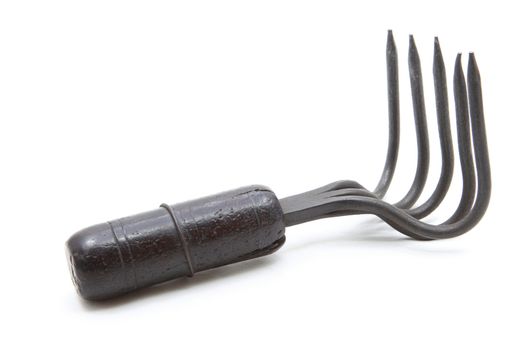 isolated construction grappling hook on white