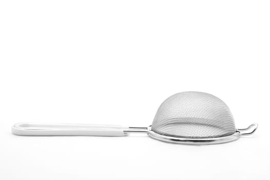 Kitchen sieve utensil equipment isolated on white
