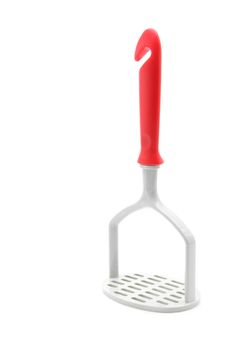 plastic potato masher isolated on white background