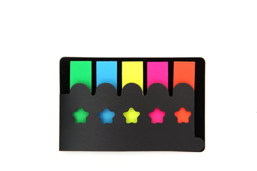 colorful film index for document