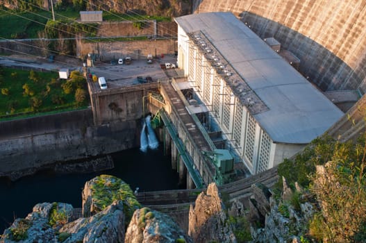 Castelo de Bode Dam in Tomar, Portugal