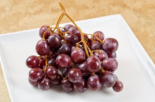 photo of the fresh red grape closeup