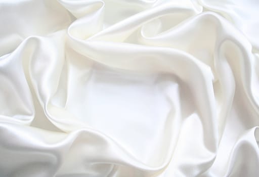 Smooth elegant white silk can use as wedding background