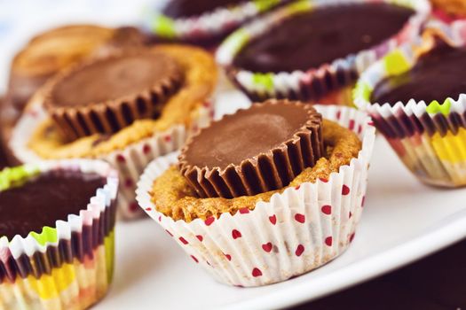 A close up cup cake decoration