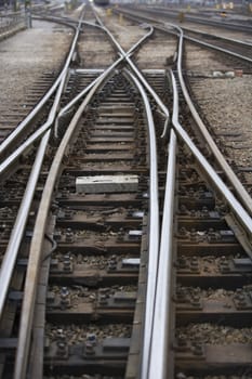 Full Frame of Railroad Tracks