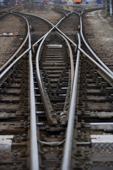 Full Frame of Railroad Tracks