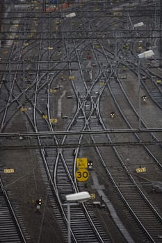 Full Frame of Railroad Tracks