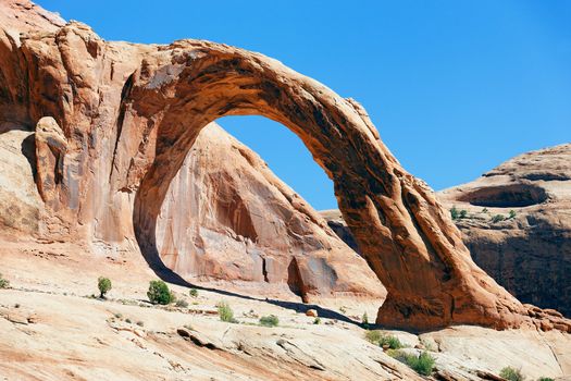 the famous Corona Arch in Southern Utah 