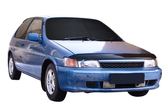 Used car isolated on a white background.