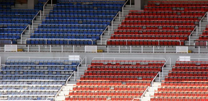 Empty stadion seats