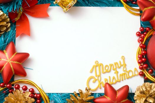 Christmas card congratulation to the empty field