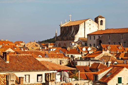 View of Dubrovnik Rooftops from the City Walls, Croatia