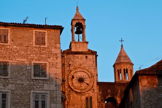 Iron Gate in Diocletian Palace in Split, Croatia